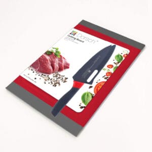 Dorsch 28.8cm cutting board set with German steel chef knife