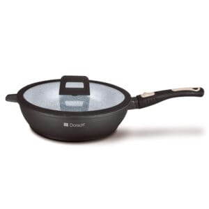 Dorsch 28cm Deep Non-Stick Frying Pan with Glass Lid