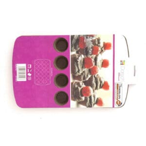 Packaging of Dorsch mini muffin pan 24 cups with dessert image
