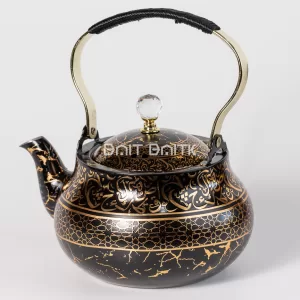Black & gold decorative tea pot next to Craft Pot YiYi box 1.5L – SK-3395
