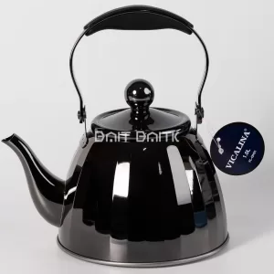 VICALINA stainless steel tea kettle 1L black – front view